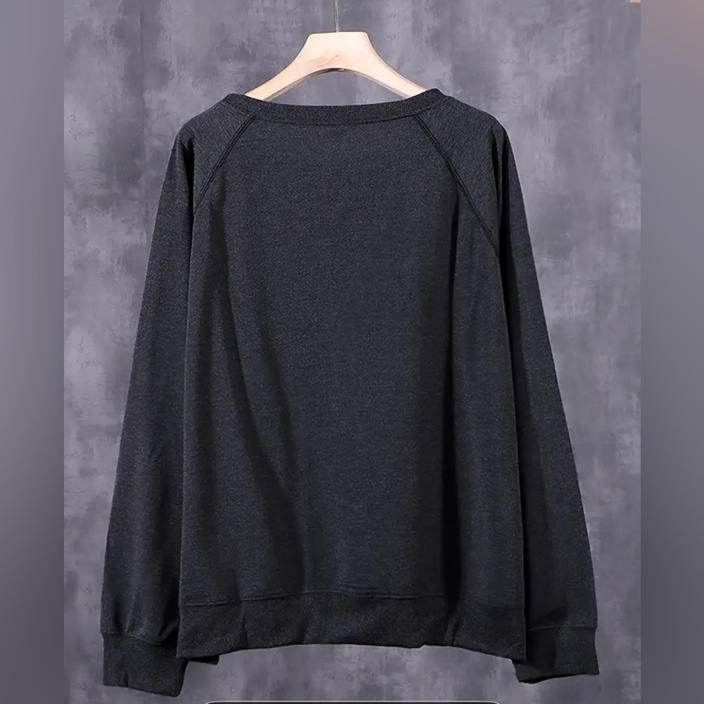 Christmas Graphic sweatshirt, dark gray - Picture 2 of 5